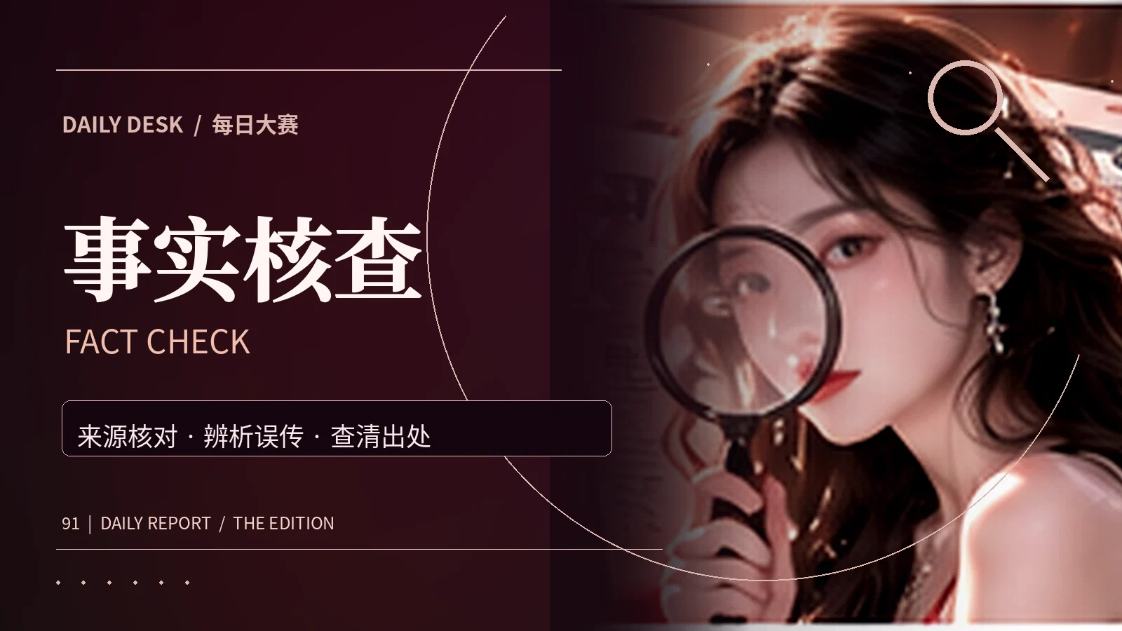 事实核查栏目主题图